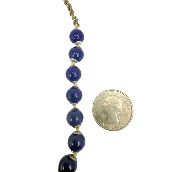 Liz Claiborne Blue Lapis Tree Of Life Pendant Necklace 18” Reflection & Faith - Picture 15 of 16